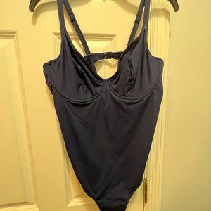 Bravissimo 38E blue one piece swimsuit